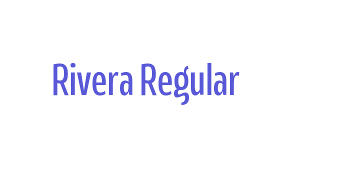 Rivera Regular Font Download