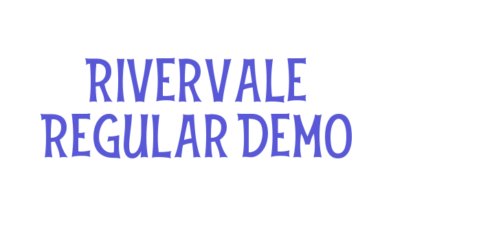 Rivervale Regular Demo Font Download