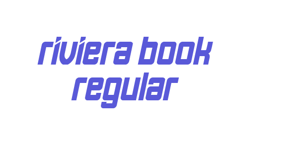 Riviera Book Regular font free