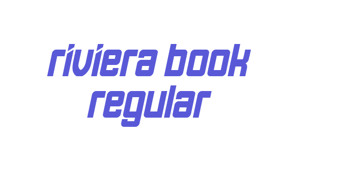 Riviera Book Regular Font Download