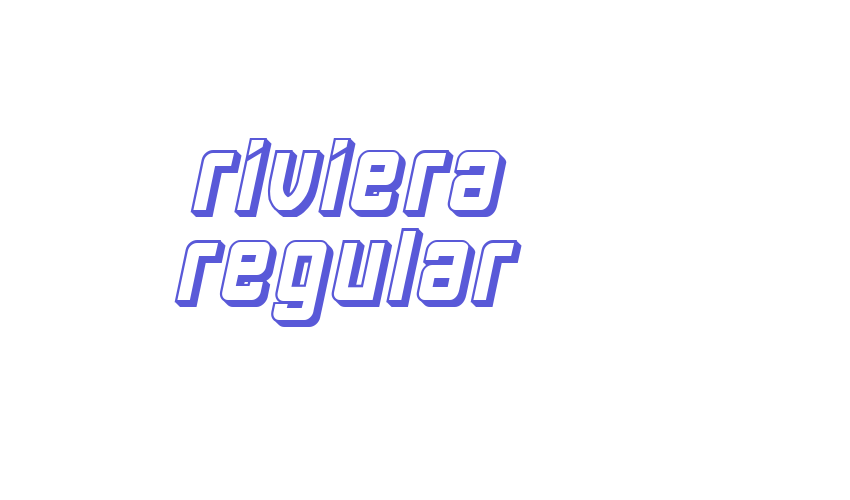 Riviera Regular Font Download