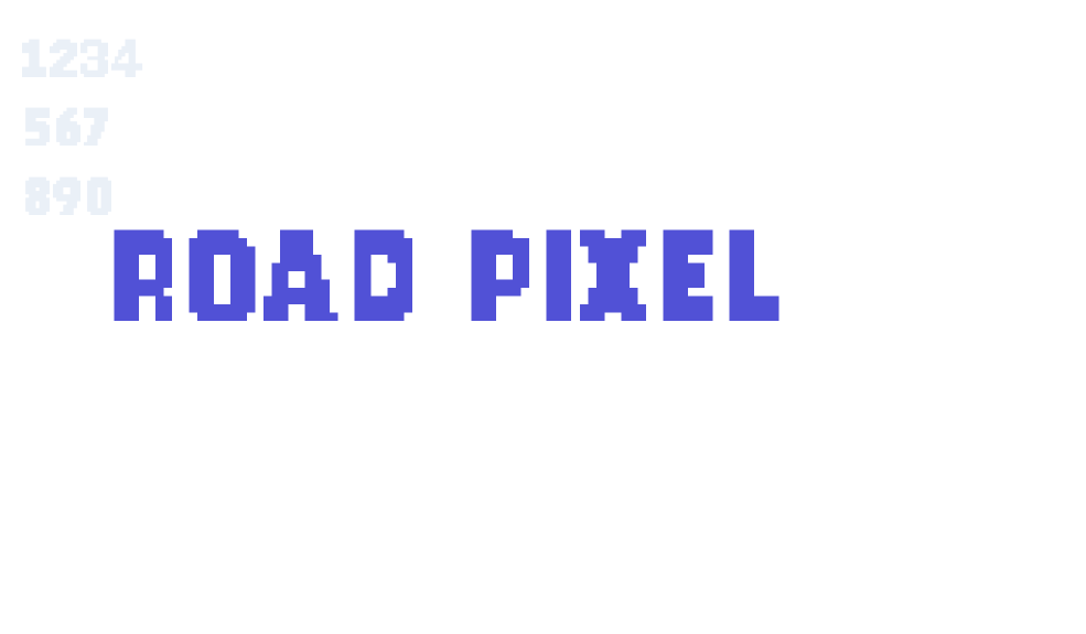 Road Pixel-font-download