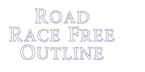 Road Race Free Outline-font-download