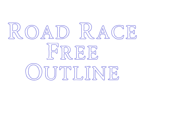 Road Race Free Outline