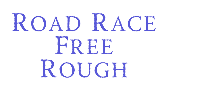 Road Race Free Rough Font Download