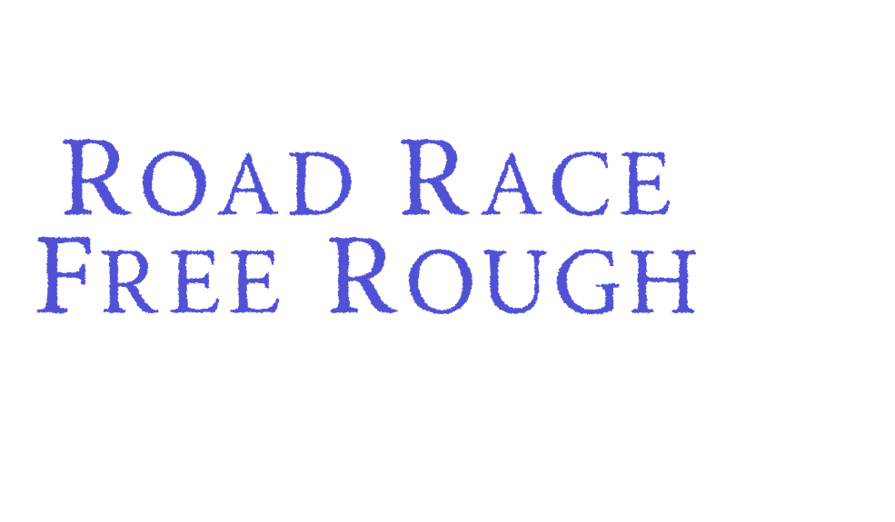 Road Race Free Rough-font-download