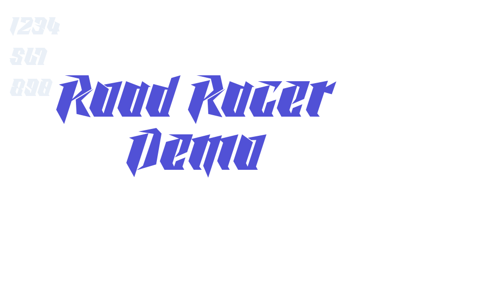 Road Racer Demo-font-download