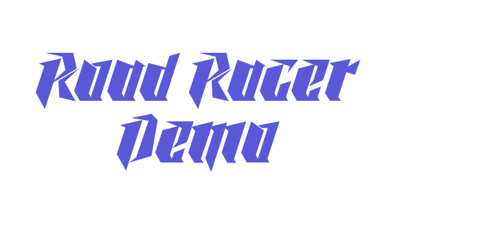 Road Racer Demo Font