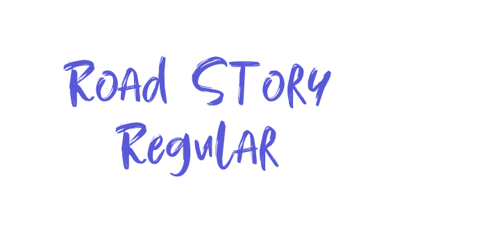 Road Story Regular Font