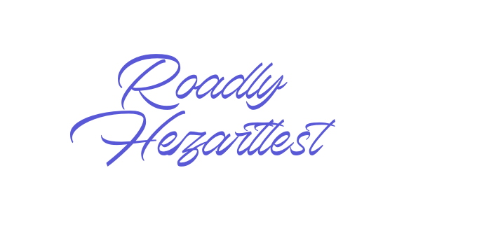 Roadly Hezarttest Font Download