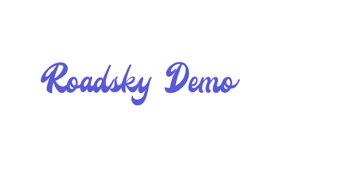 Roadsky Demo Font Download