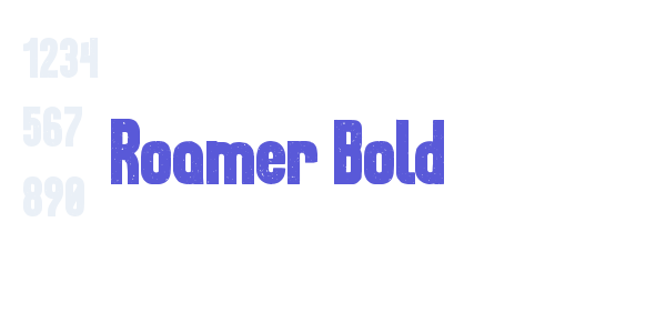 Roamer Bold font free