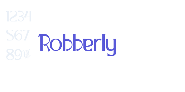 Robberly font free