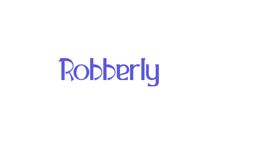 Robberly Font Download