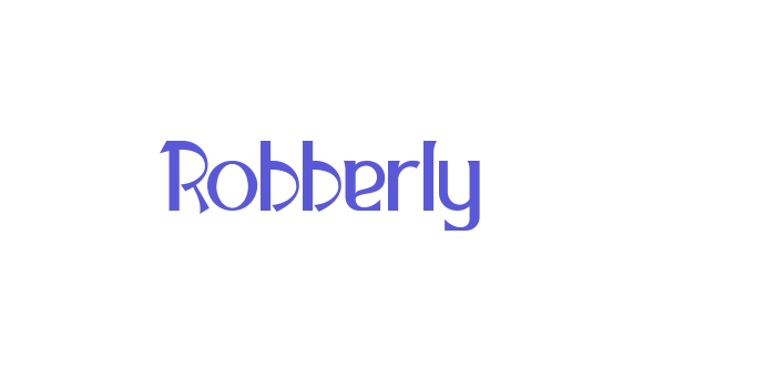 Robberly Font Download