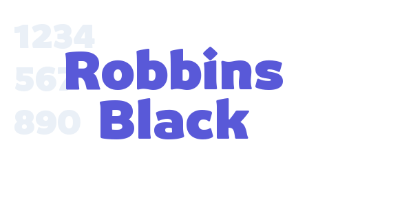 Robbins Black font free