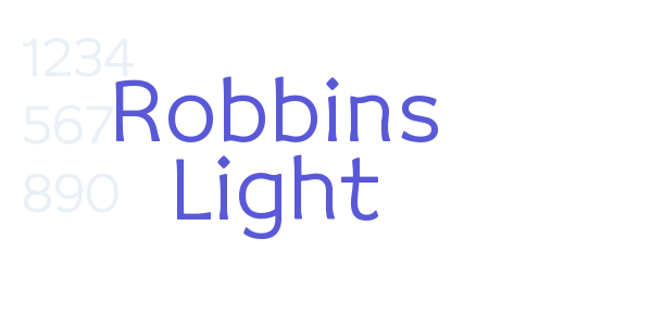 Robbins Light font free