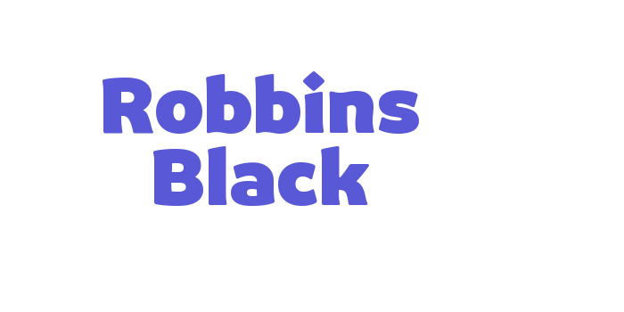 Robbins Black Font Download