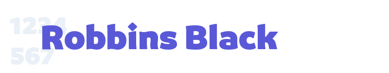 Robbins Black-related font