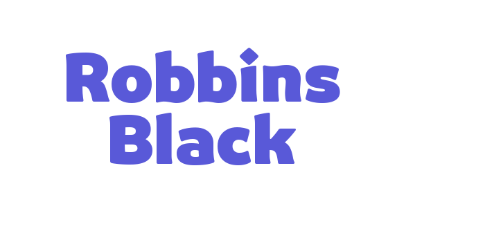 Robbins Black Font