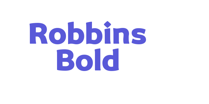 Robbins Bold Font