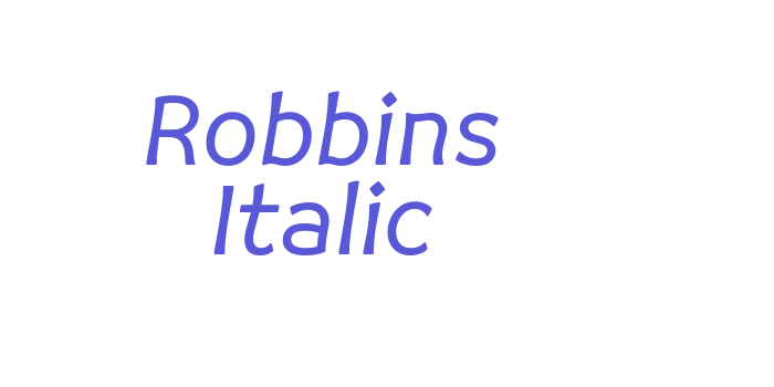 Robbins Italic Font Download