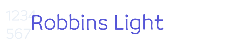 Robbins Light-related font
