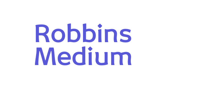 Robbins Medium Font Download