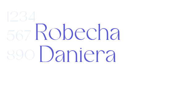 Robecha Daniera font free