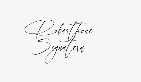 Roberthone Signatera Font