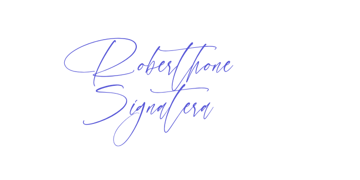 Roberthone Signatera Font Download