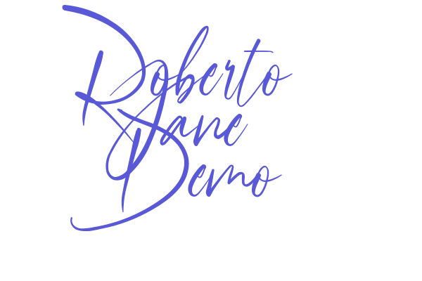 Roberto Jane Demo Font