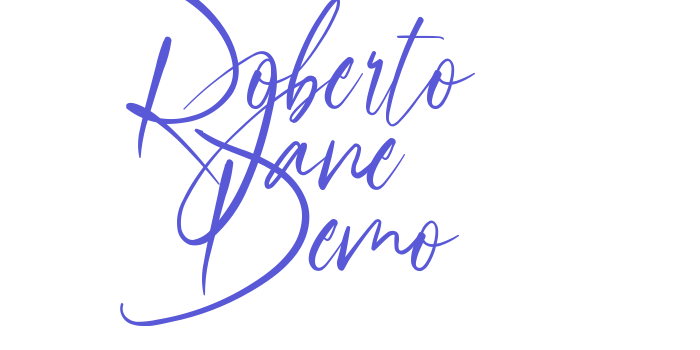 Download Roberto Jane Demo Font