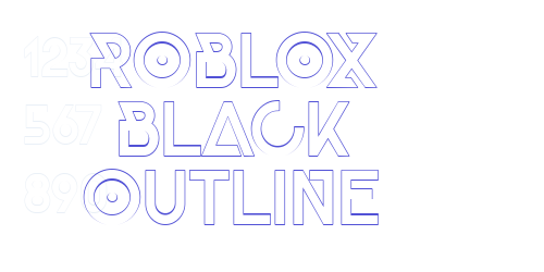 Roblox Black Outline-font-download