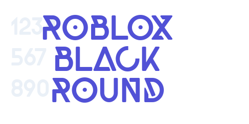 Roblox Black Round-font-download