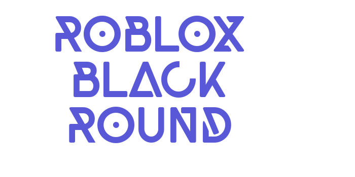 Roblox Black Round Font