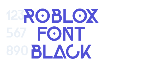 Roblox Font Black-font-download