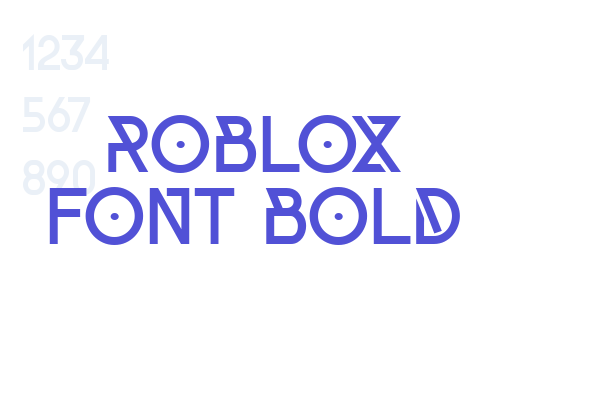 Roblox Font Bold