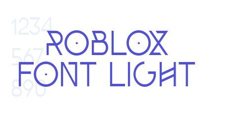Roblox Font Light-font-download