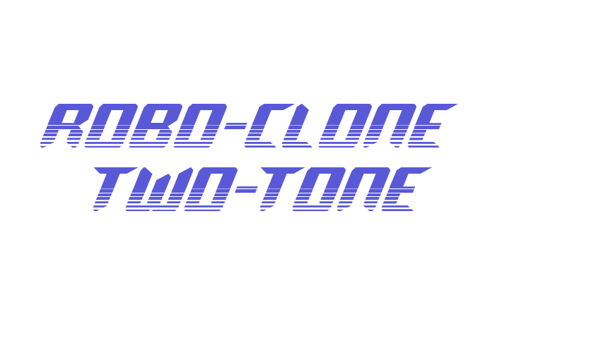 Robo-Clone Two-Tone Font Download