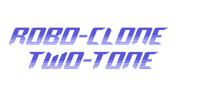 Robo-Clone Two-Tone Font Download