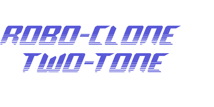 Robo-Clone Two-Tone Font