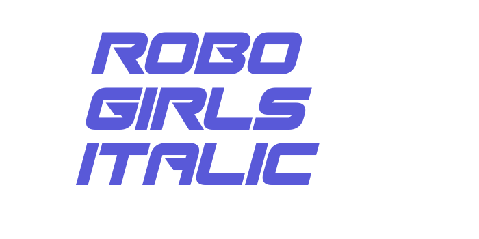 Robo Girls Italic Font Download