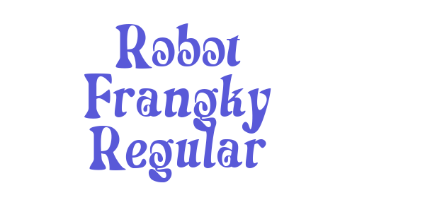 Robot Frangky Regular font