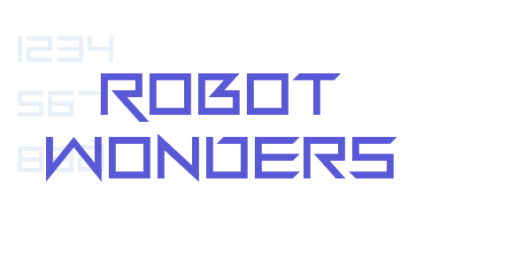 Robot Wonders font free