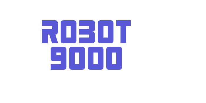 Robot 9000 Font