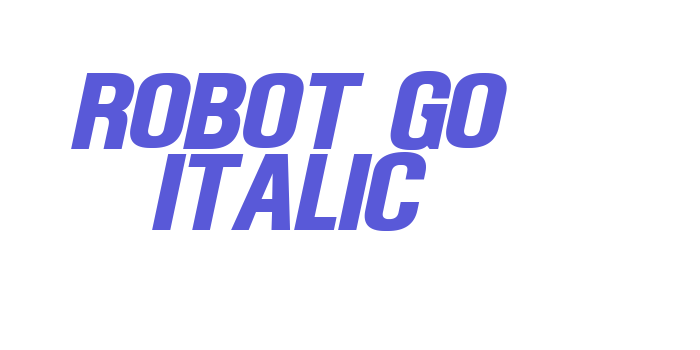 Robot Go Italic Font Download