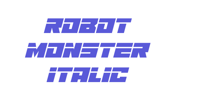 Robot Monster Italic Font Download