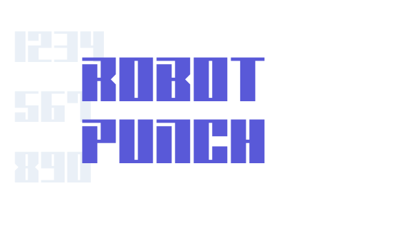 Robot Punch font free