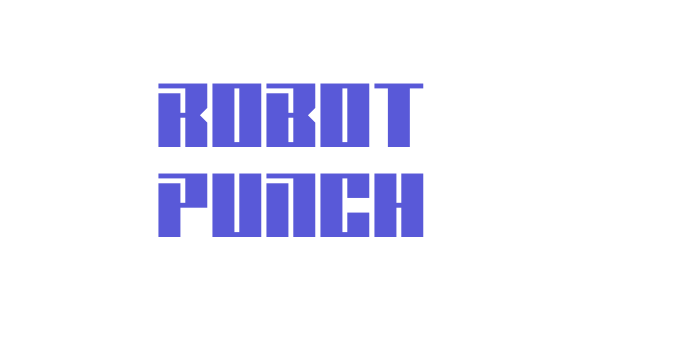 Robot Punch Font